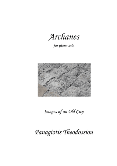 "Archanes" for piano solo