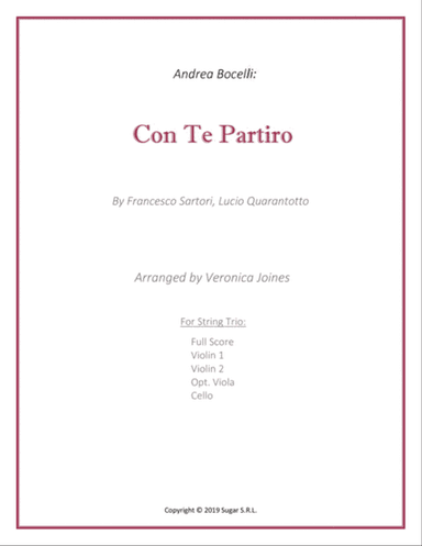 Con Te Partiro (time To Say Goodbye)