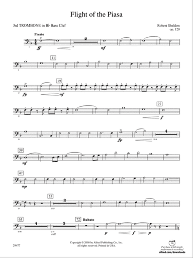 Flight of the Piasa: (wp) 3rd B-flat Trombone B.C.