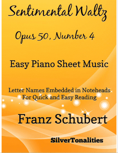 Sentimental Waltz Opus 50 Number 4 Easy Piano Sheet Music