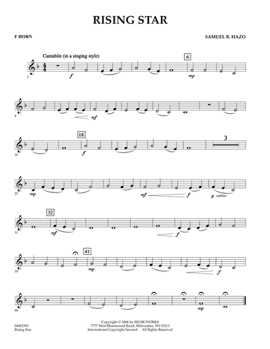 Rising Star - F Horn