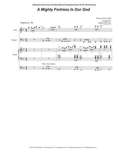 A Mighty Fortress Is Our God (Brass Quartet and Organ)