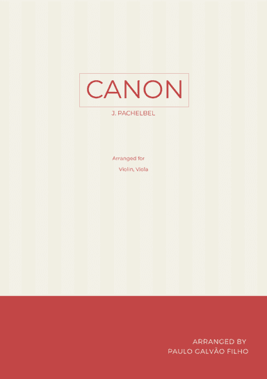 CANON IN D - VIOLIN & VIOLA