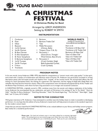 A Christmas Festival: Score