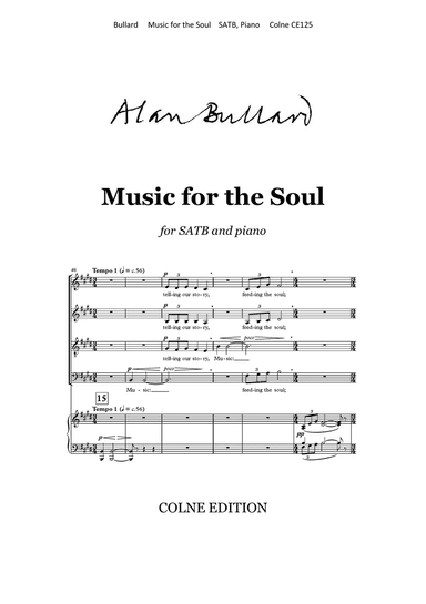 Music for the Soul (for SATB and piano)