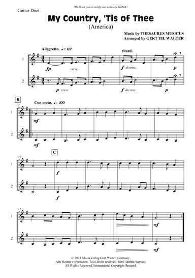 My Country, 'Tis Of Thee (America)