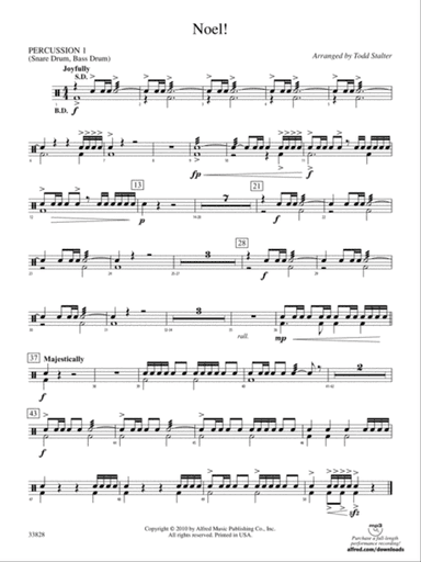Noel!: 1st Percussion