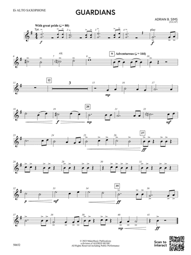 Guardians: E-flat Alto Saxophone