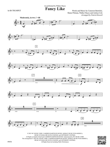 Fancy Like: 1st B-flat Trumpet