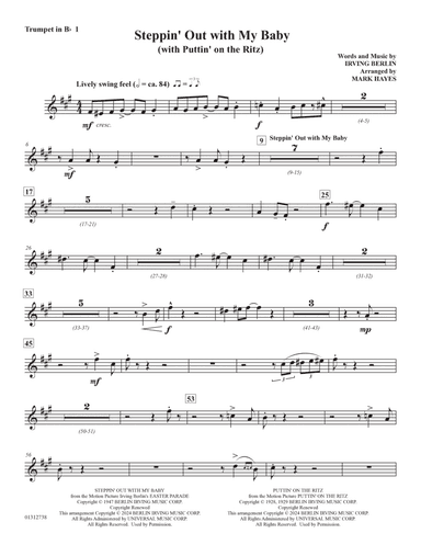 Steppin' Out With My Baby (with "Puttin' On The Ritz") - Bb Trumpet 1