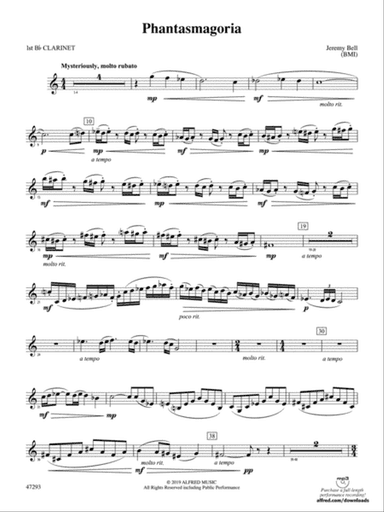 Phantasmagoria: 1st B-flat Clarinet