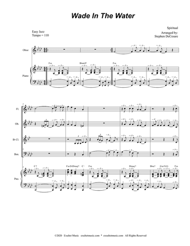 Wade In The Water (for Woodwind Quartet and Piano)