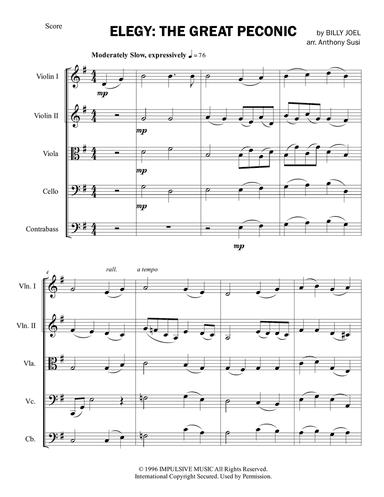 Elegy: The Great Peconic