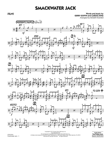 Smackwater Jack (arr. Roger Holmes) - Drums