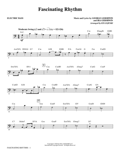 Fascinating Rhythm (from Lady Be Good) (arr. Ed Lojeski) - Bass