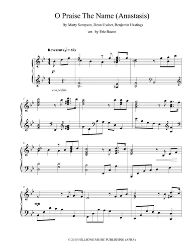 O Praise The Name (anastasis)