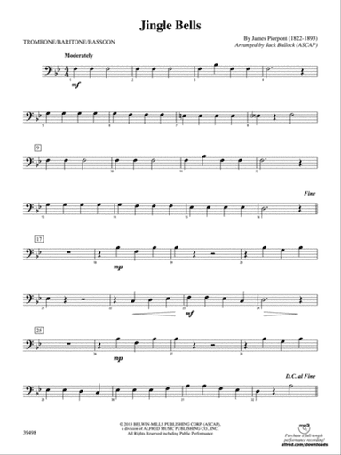 Jingle Bells: 1st Trombone
