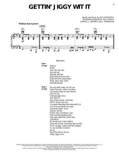 Gettin' Jiggy Wit It