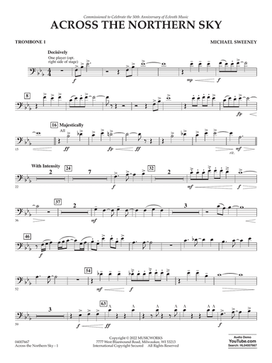 Across The Northern Sky - Trombone 1