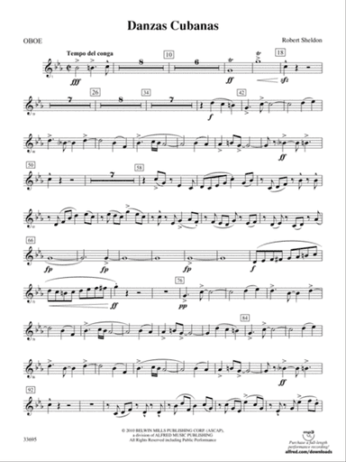 Danzas Cubanas: Oboe
