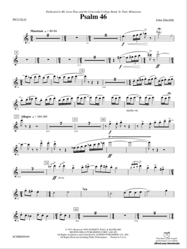 Psalm 46: Piccolo