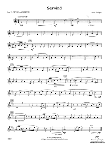 Seawind: 2nd E-flat Alto Saxophone