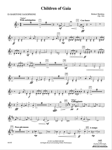 Children of Gaia: E-flat Baritone Saxophone