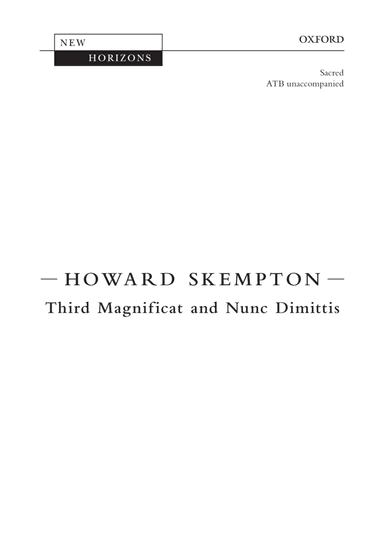 Third Magnificat and Nunc Dimittis
