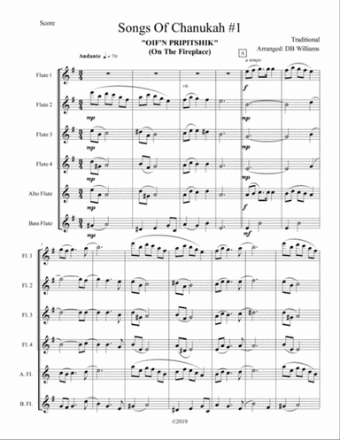 Songs Of Chanukah #1 (Flute Choir)