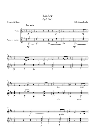Lieder Op.9 No.1