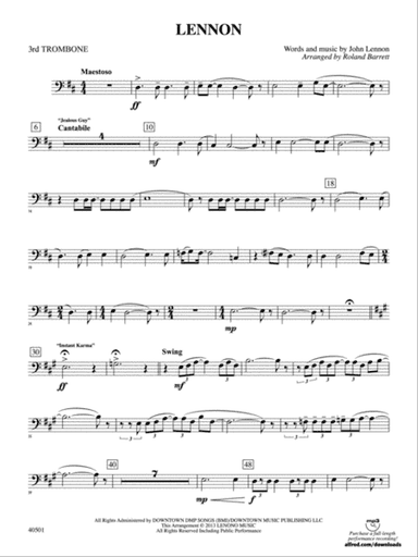 Lennon: 3rd Trombone
