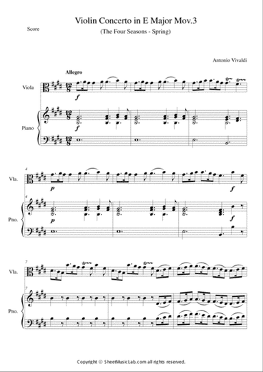 The Four Seasons - Spring 3rd Movement