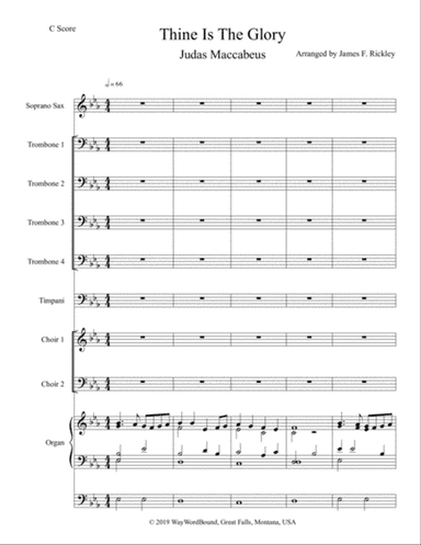 Festival Hymn Setting Easter 2019 Thine Is The Glory (Judas Maccabeus)