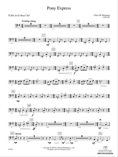 Pony Express: (wp) E-flat Tuba B.C.