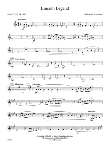 Lincoln Legend: E-flat Alto Clarinet