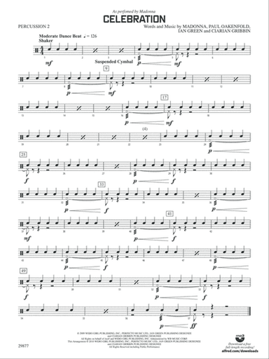 Celebration: 2nd Percussion