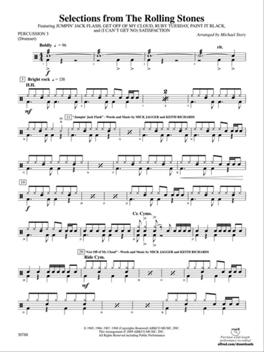 Selections from The Rolling Stones: 3rd Percussion