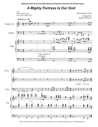 A Mighty Fortress Is Our God (Unison choir)