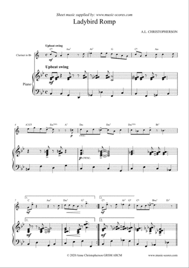 Ladybird Romp - Clarinet & Piano