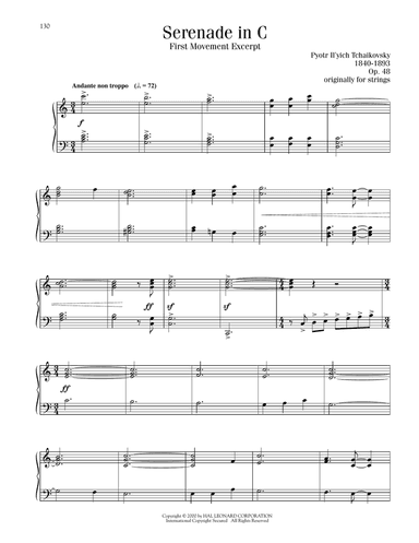 Serenade In C, Op. 48, First Movement Excerpt