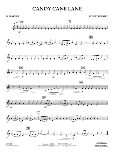 Candy Cane Lane - Bb Clarinet