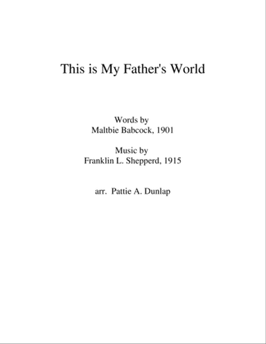This is My Father's World