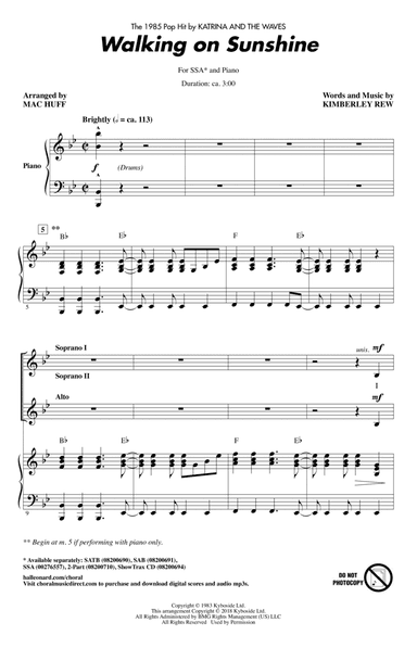 Walking On Sunshine (arr. Mac Huff)