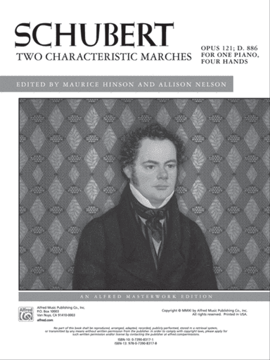 Schubert: Two Characteristic Marches, Opus 121, D. 886 - Piano Duet (1 Piano, 4 Hands)