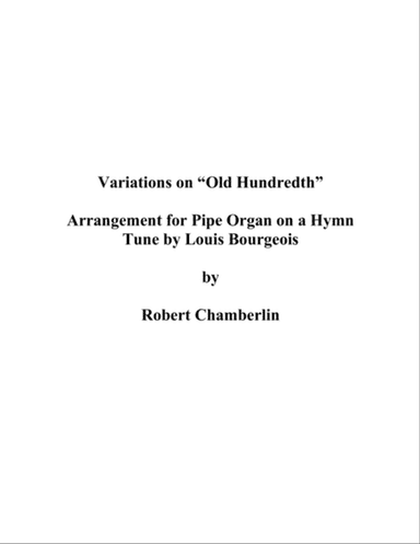 Variations on "Old Hundredth"