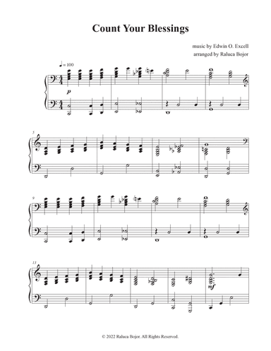 Count Your Blessings (gospel piano)