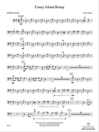 Coney Island Romp: String Bass