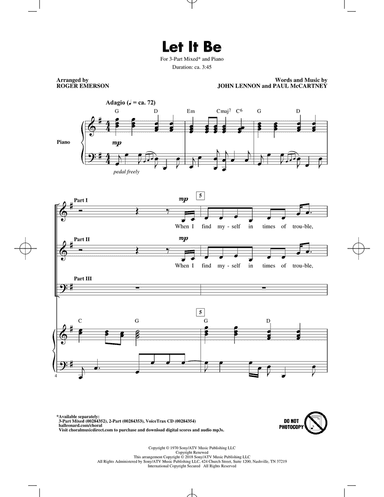 Let It Be (arr. Roger Emerson)