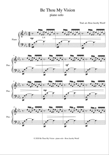 Be Thou My Vision - piano solo