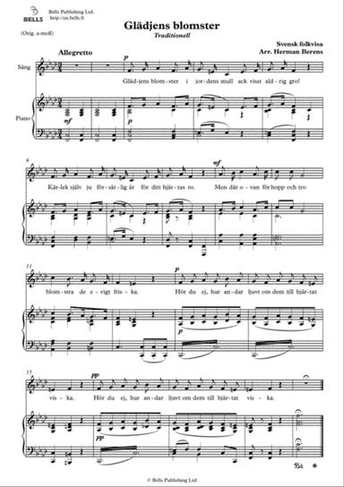 Gladjens blomster (F minor)